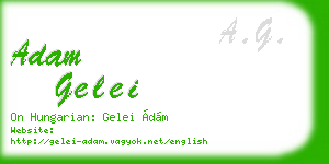 adam gelei business card